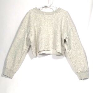 GAP Cropped Gray Sweatshirt